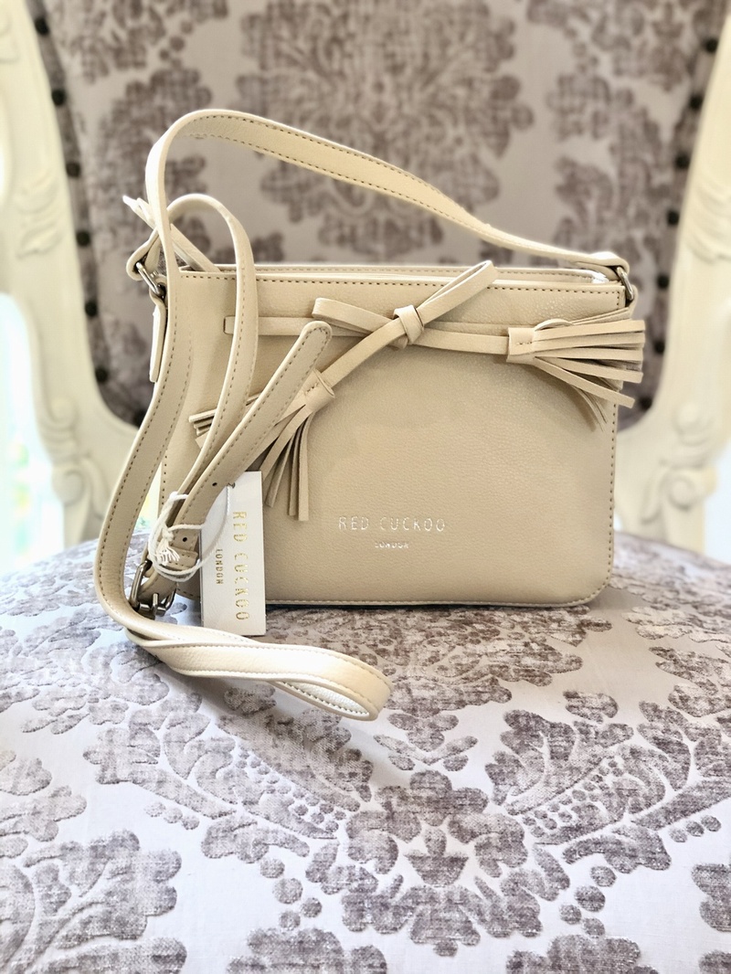 Tassle Bow Bag soft Sand