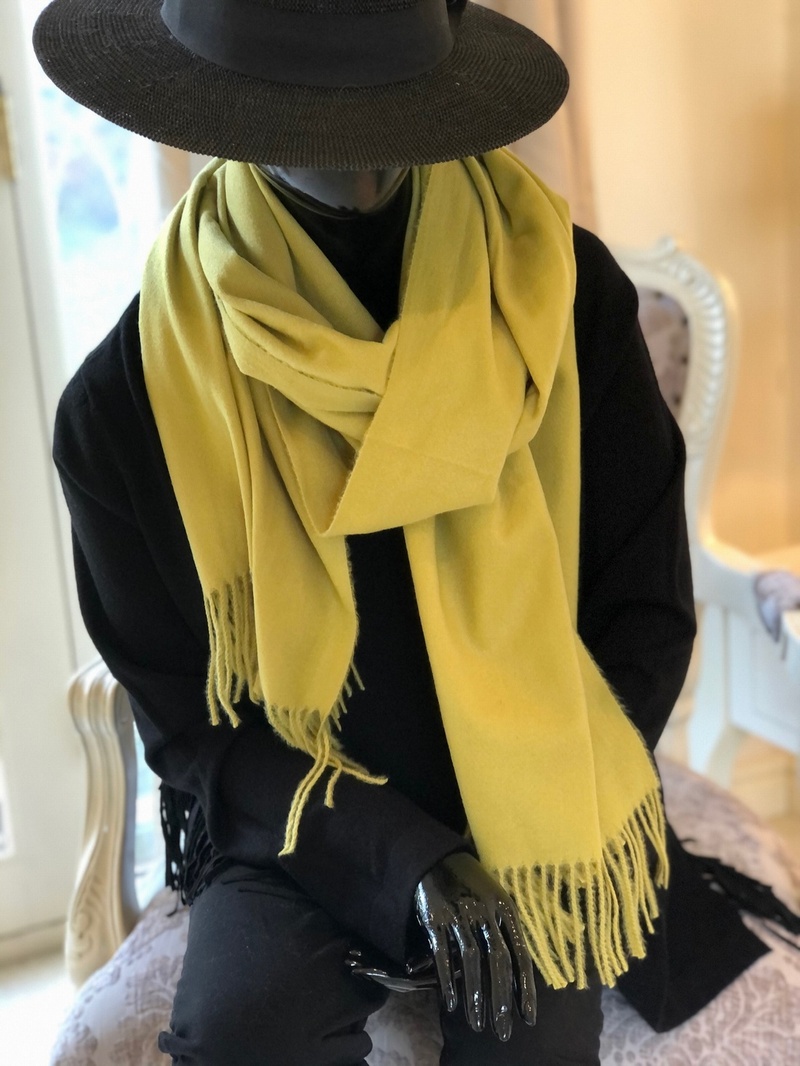 Super Soft Touch Tassle Scarf Pistachio