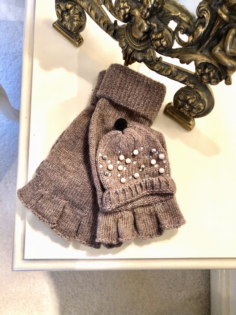 Fingerless Boutique Gloves Mocha