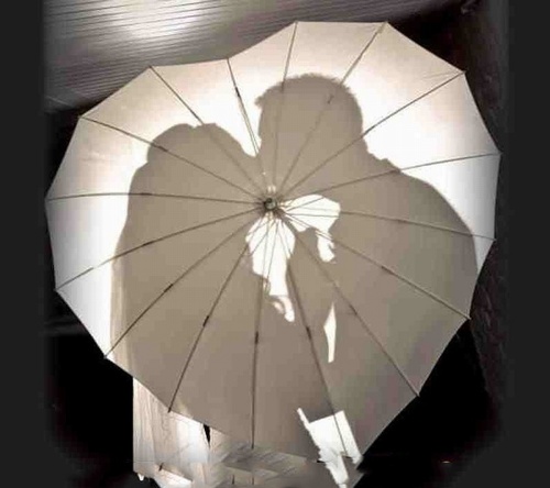 Love heart umbrellas summer White