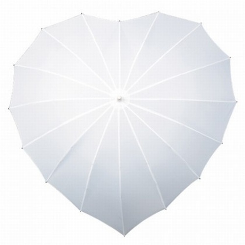 Love heart umbrellas summer White