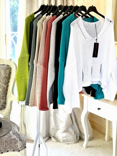 New Season Designer Inspired Layering Knit Black