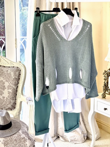 New Season Designer Inspired Layering Knit Tiffany