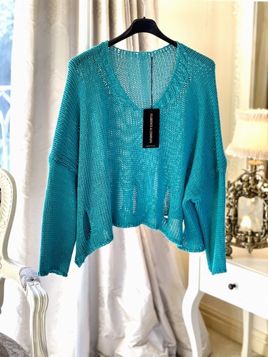 New Season Designer Inspired Layering Knit Marine