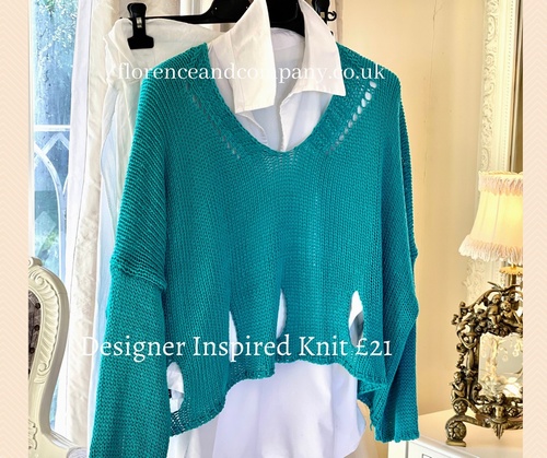 New Season Designer Inspired Layering Knit Marine