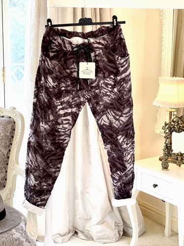 New season super comfort  4 way stretch Magic trouser Dark Zebra