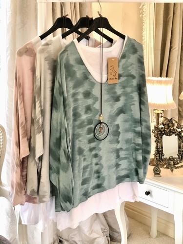 Blur 2 Top Vintage Green