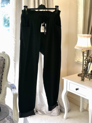 B 4 Way Stretch Magic Trouser Black
