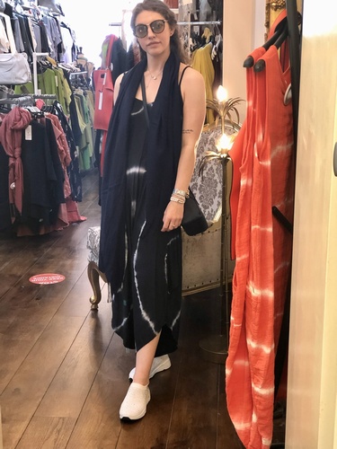 Tie Dye Jumpsuit Navy