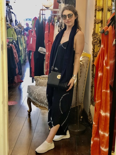 Tie Dye Jumpsuit Navy