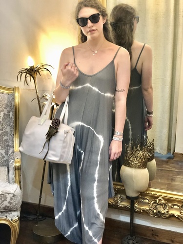 Tie Dye Jumpsuit Grey