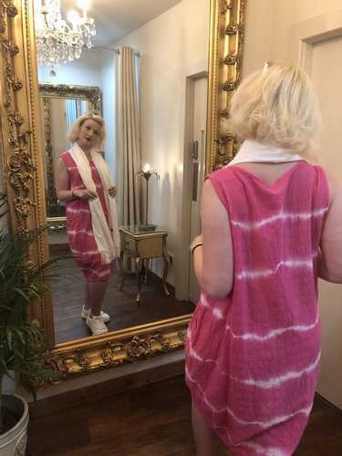 Strike Dress cerise