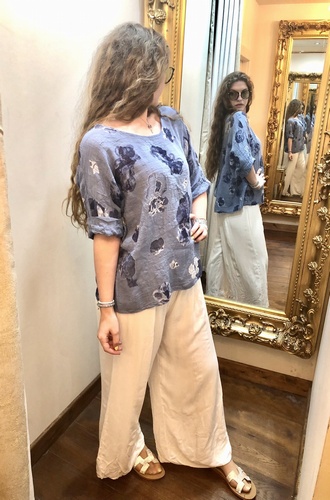 Poppy Teeshirt Denim Blue