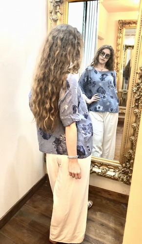 Poppy Teeshirt Denim Blue