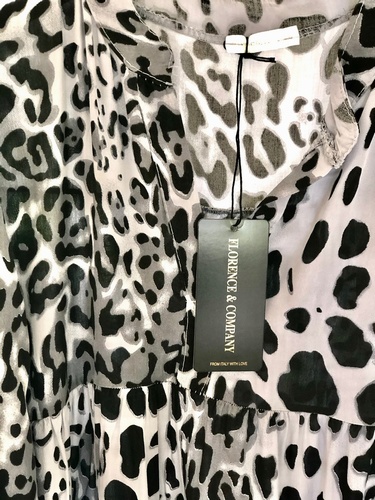 leopard print Tunic Grey
