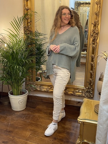 Designer Inspired Asymmetrical Knit Tiffany