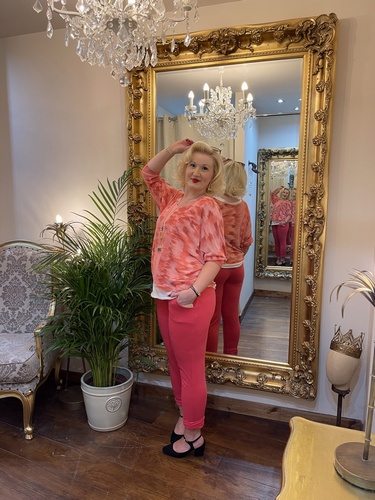 Soft Ripple Necklace Top Coral