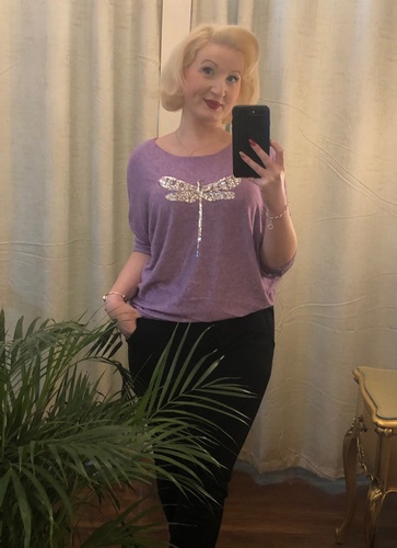 Dragonfly top purple