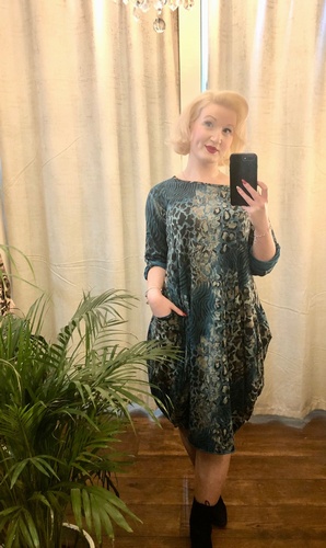 Leopard Dress Teal