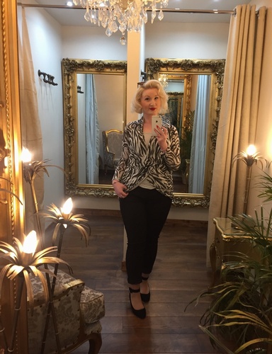 Vest Wrap Top Zebra