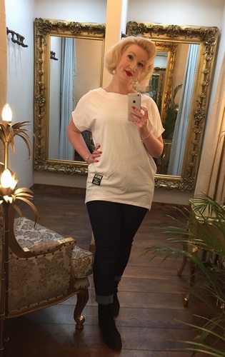 Label Tee White