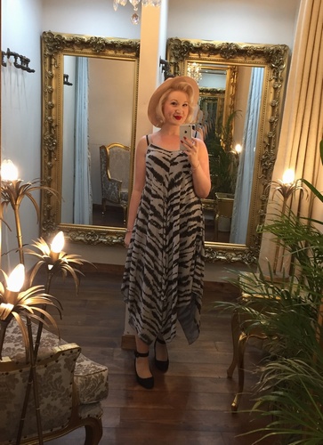 Zebra Dress Grey