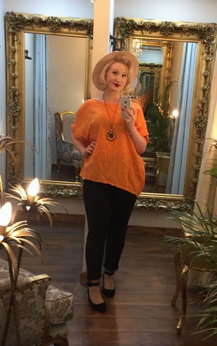DD Necklace Top Orange