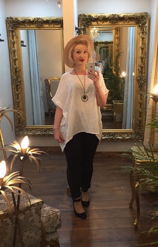 DD Necklace Top White
