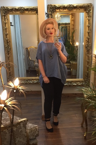 DD Necklace Top Dark Blue
