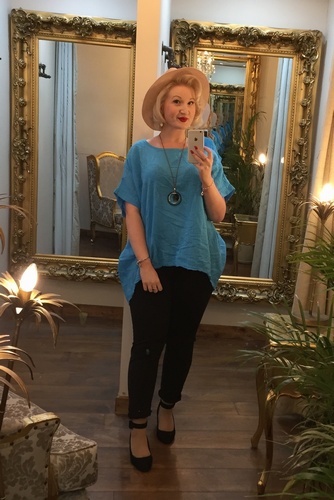 DD Necklace Top Blue