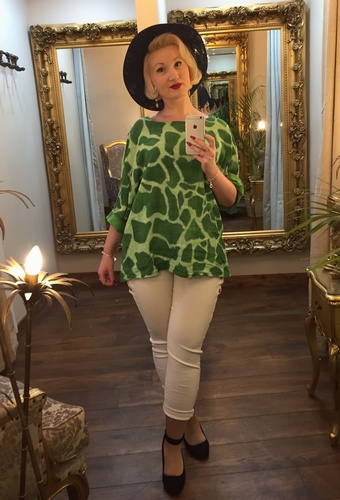 Mary T Top Deep Green
