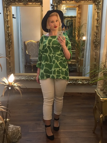 Mary T Top Deep Green