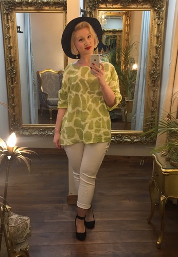 Mary T Top Lime Green