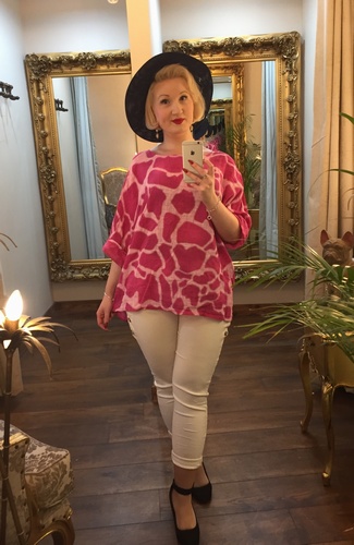 Mary T Top Cerise