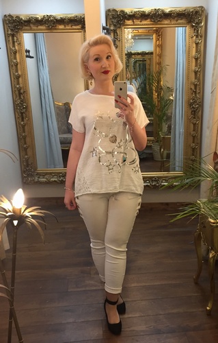 Heart Tail Tee White