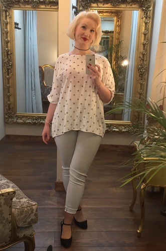 Spot Tee White