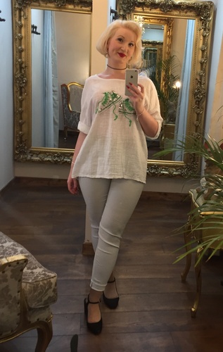 Shoe Tee white/Green