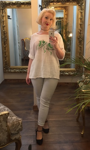 Shoe Tee white/Green