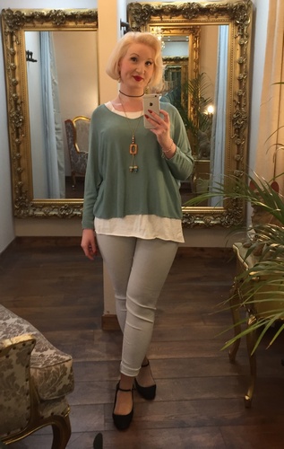 Plain Necklace Top Mint