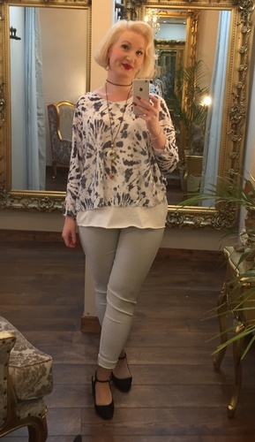Starlight Top White/Blue