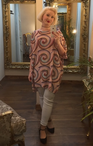 Swirl Tunic pink