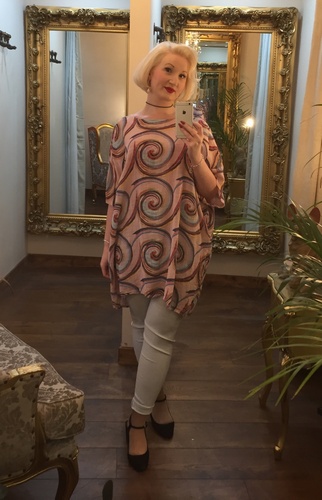 Swirl Tunic pink
