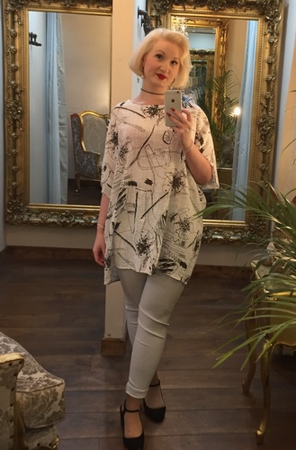 Slash Tunic Top White