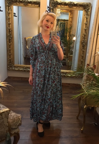 Silk Dress Blue