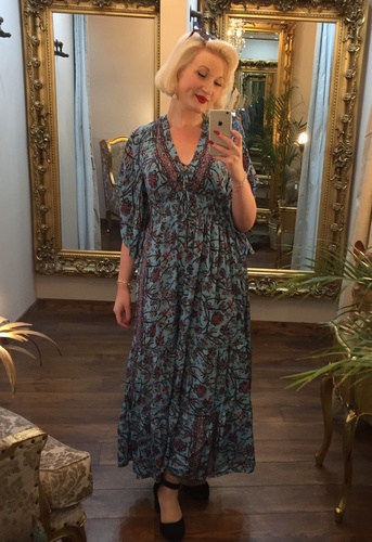 Silk Dress Blue