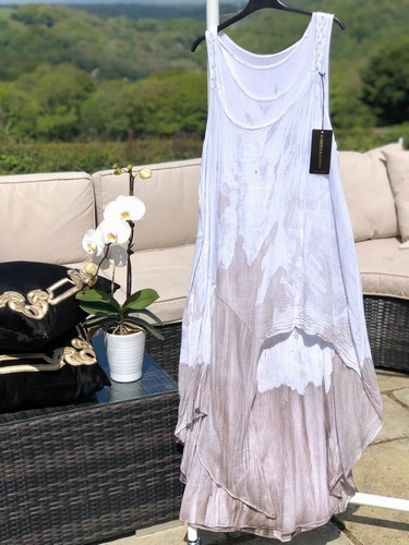 Hand Dyed Dress Mushroom