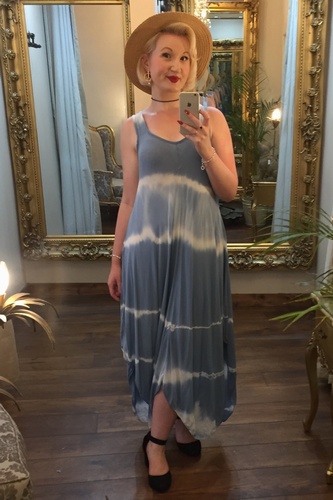 Tye Dye Dress Blue