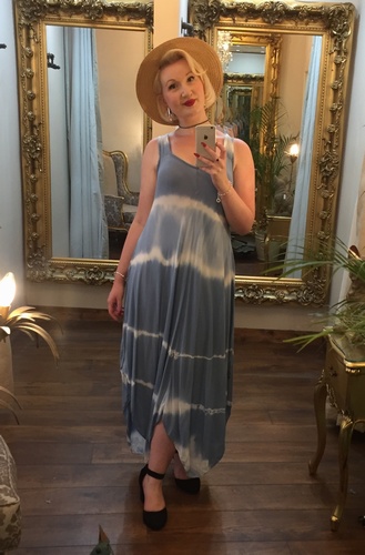 Tye Dye Dress Blue