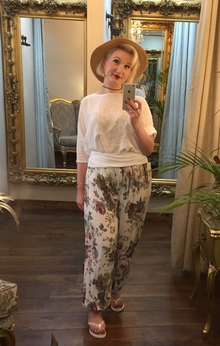 Harem Trousers White