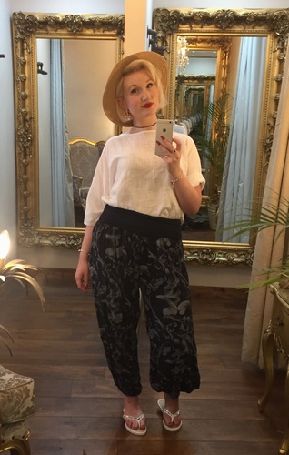 Harem Trousers Navy
